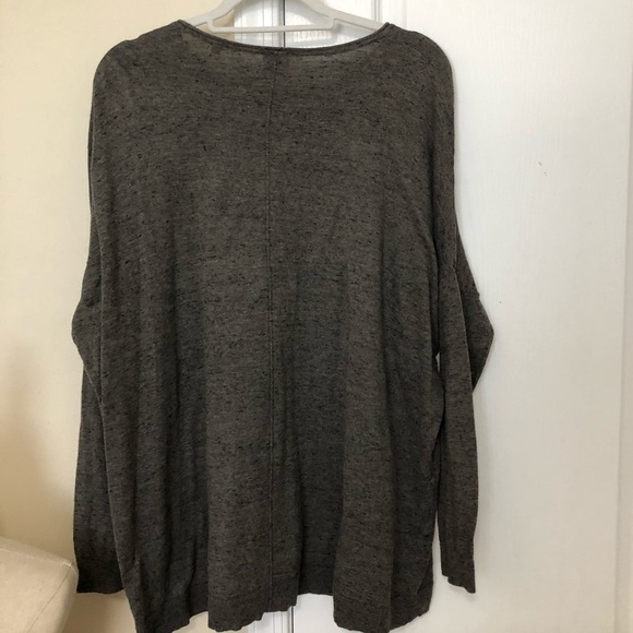 CAbi Oversized Sweater #3305 Mushroom Gray/Brown - Picture 5 of 8